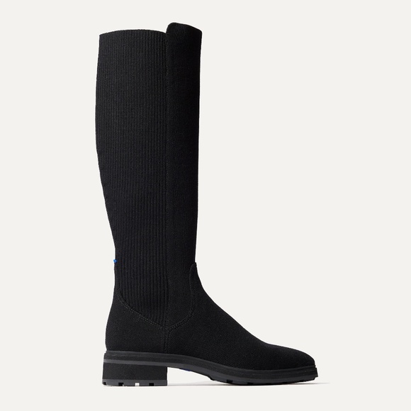 Rothy's Shoes - Rothy's The Tall Lug Boot - Onyx Black Size 6